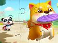 Spel Legkaart: Klein Panda Speel Met Troeteldier  aanlyn