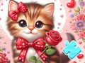 Spel Legkaart: Bowknot Cat  aanlyn