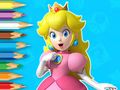 Spel Inkleurboek: Young Princess Peach  aanlyn