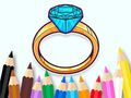 Spel Inkleurboek: Edelsteenring  aanlyn