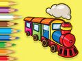 Spel Inkleurboek: Running Train  aanlyn