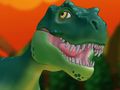 Spel Dino Run: Lava aanlyn