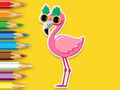 Spel Inkleurboek: Flamingo  aanlyn