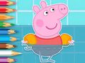 Spel Inkleurboek: Peppa Swem aanlyn Spel Inkleurboek: Peppa Swem aanlyn