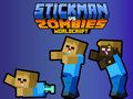 Spel Stickman vs Zombies Worldcraft aanlyn