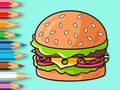 Spel Inkleurboek: Heerlike Hamburger  aanlyn