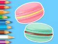 Spel Inkleurboek: Macaron  aanlyn