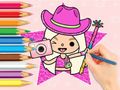 Spel Inkleurboek: Toca Boca World  aanlyn