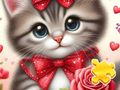 Spel Legkaart: Rose Cat  aanlyn