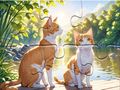 Spel Legkaart: Katte in pare  aanlyn