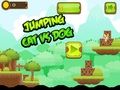 Spel Springende kat vs hond  aanlyn