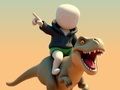 Spel Stickman. Dinosourus Arena  aanlyn