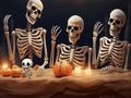 Spel Halloween -skeletkolonie ontsnap aanlyn