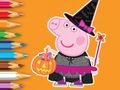 Spel Inkleurboek: Peppa Pig Halloween  aanlyn