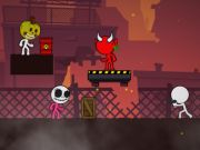 Spel Stickman Night oorleef aanlyn
