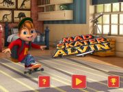 Spel Mal Skater Alvin  aanlyn