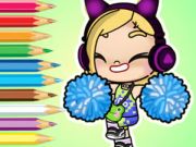 Spel Kleurboek: Avatar World Cheerleader aanlyn Spel Kleurboek: Avatar World Cheerleader aanlyn