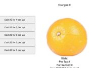 Spel Oranje vrugte Clicker  aanlyn