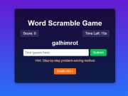 Spel Woord Scramble Game Uitdaging  aanlyn