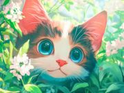 Spel Legkaart: onskuldige kat  aanlyn