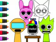 Spel Inkleurboek: Sprunki Incredibox  aanlyn