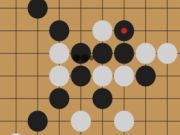Spel Gomoku: vyf klippe in 'n ry  aanlyn