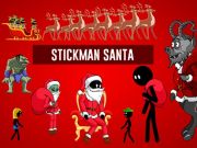 Spel Stickman Kersvader  aanlyn