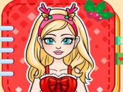 Spel Papierpop: Kersvader-styl  aanlyn