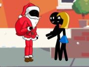 Spel Stickman Kersvader  aanlyn