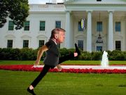 Spel Trump Wobble Walk Challenge aanlyn