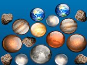 Spel Voeg planete-ruimte saam!  aanlyn