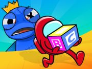 Spel Versteek en soek blou monster  aanlyn