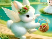 Spel Jigsaw Puzzle: Angel Bunny aanlyn