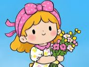 Spel Jigsaw Puzzle: Little Blommme Girl  aanlyn