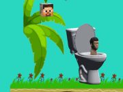 Spel Spining Skibidi Toilet Flappy Minecraft  aanlyn
