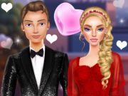 Spel Valentynsdagpaar datum  aanlyn