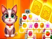 Spel Cat Town Tile Match Puzzle aanlyn