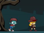 Spel Zombie -aanval: Verdediging  aanlyn
