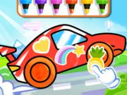 Spel Kleurboek: Racing Car  aanlyn