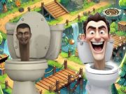 Spel Skibidi toilet kruis die pad  aanlyn