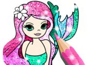 Spel Kleurboek: Little Mermaid  aanlyn