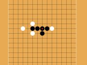Spel Gomoku Five Stones in 'n ry  aanlyn