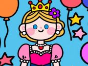 Spel Kleur volgens kode: Klein prinses  aanlyn