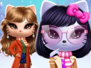 Spel Kitty Squad Winter Dress Up  aanlyn