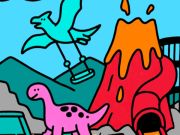 Spel Kleur volgens kode dino Park  aanlyn