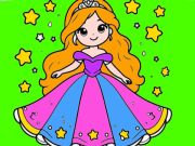 Spel Terug na skool Prinses kleurboek  aanlyn