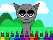 Spel Kleurboek: Sprunki Incredibox Gray  aanlyn