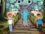 Spel Red maatjies van mistieke boom aanlyn