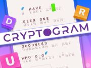 Spel Kryptogram: woord breinpuzzel aanlyn
