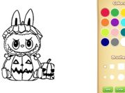 Spel Halloween Labubu Coloring & Drawing Game aanlyn
